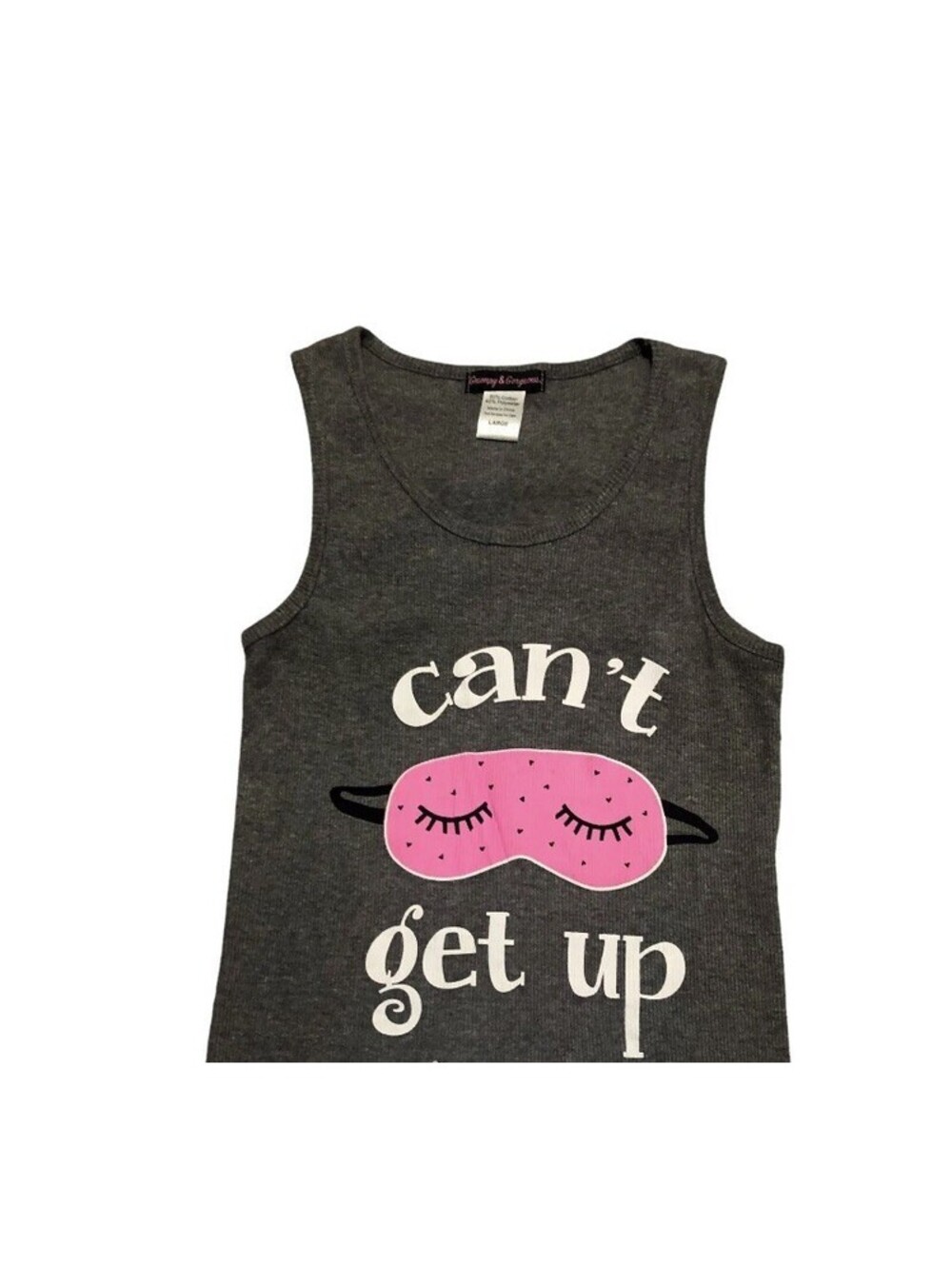 Bobby Brooks Sleep Juniors L Tank Top Grumpy and Gorgeous (Only Top)